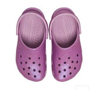 CROCS Glitter Clogs in Lavender Pink